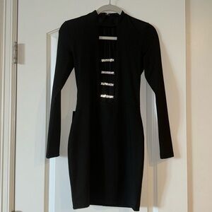 NWT bebe mini vegas rhinestone bar dress